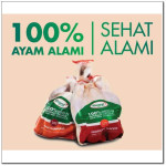 Chicken ayam PROBIOTIC ORGANIC herbal jamu low-fat Natural Poultry frozen WHOLE BROILER (price/pc +/- 900g)